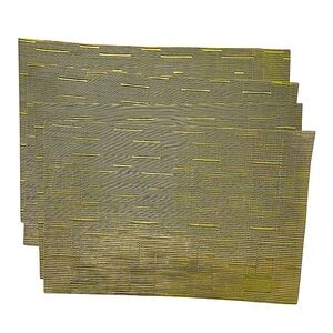 Unbranded Placemats Set of 4 Green PVC Placemats 18"X12"